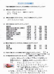 アンケート
