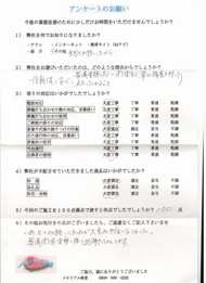 アンケート
