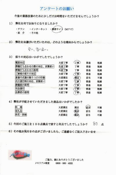 アンケート