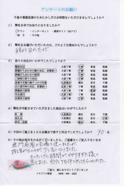 アンケート
