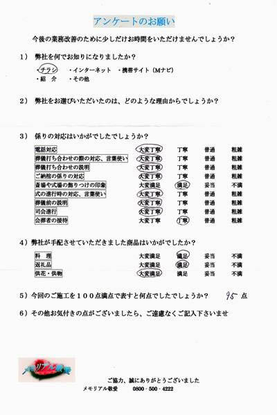 アンケート