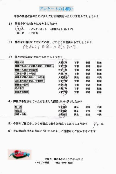 アンケート