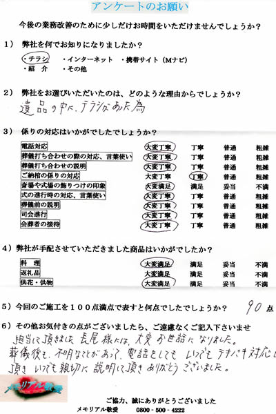 アンケート
