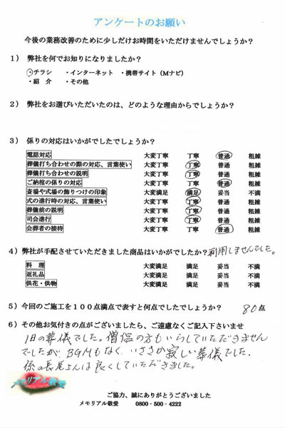 アンケート