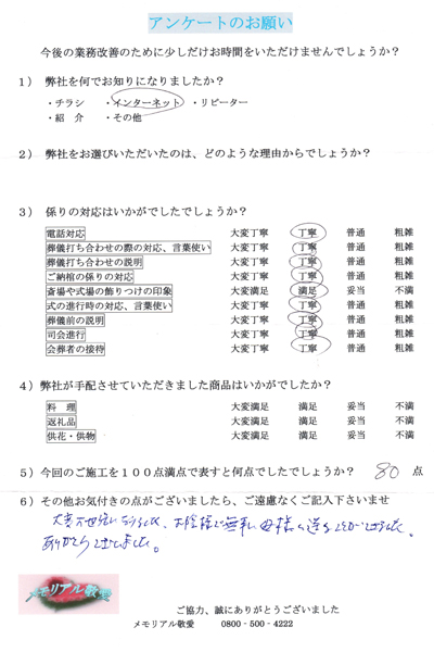 アンケート